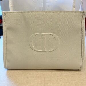 Dior Cream Canvas Cosmetic Bag